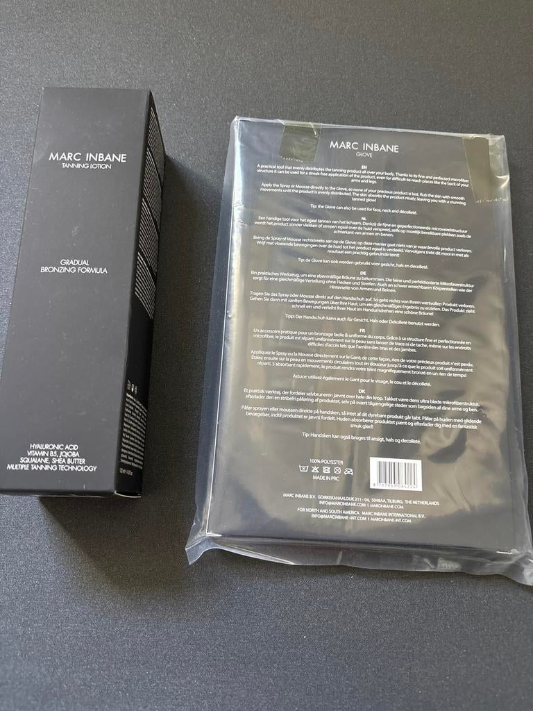 Marc Inbane Tanning Lotion & Glove - Nieuw, Ophalen of Verzenden, Nieuw