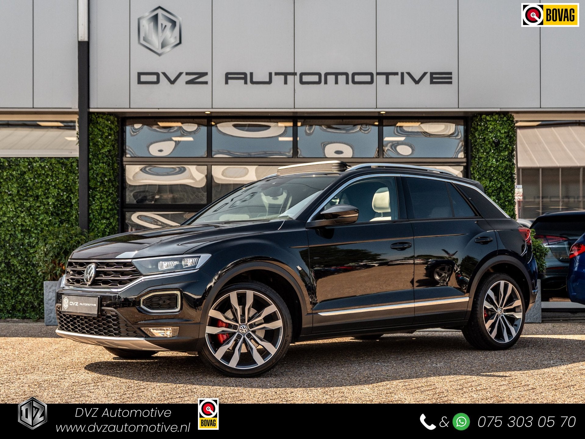 Volkswagen T-Roc 2.0 TSI DSG 190PK 4Motion Sport | R-Line |, Auto's, Volkswagen, 15 km/l, Gebruikt, Zwart, Zwart