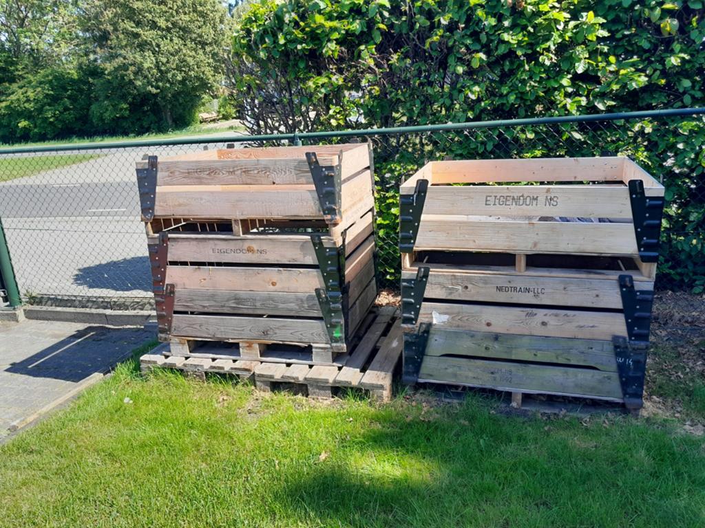 6x Houten Pallet Opzetranden + pallet N.S. en Defensie ️, Doe-het-zelf en Verbouw, Kratten en Dozen, Gebruikt, Bak of Kist, 100 cm of meer