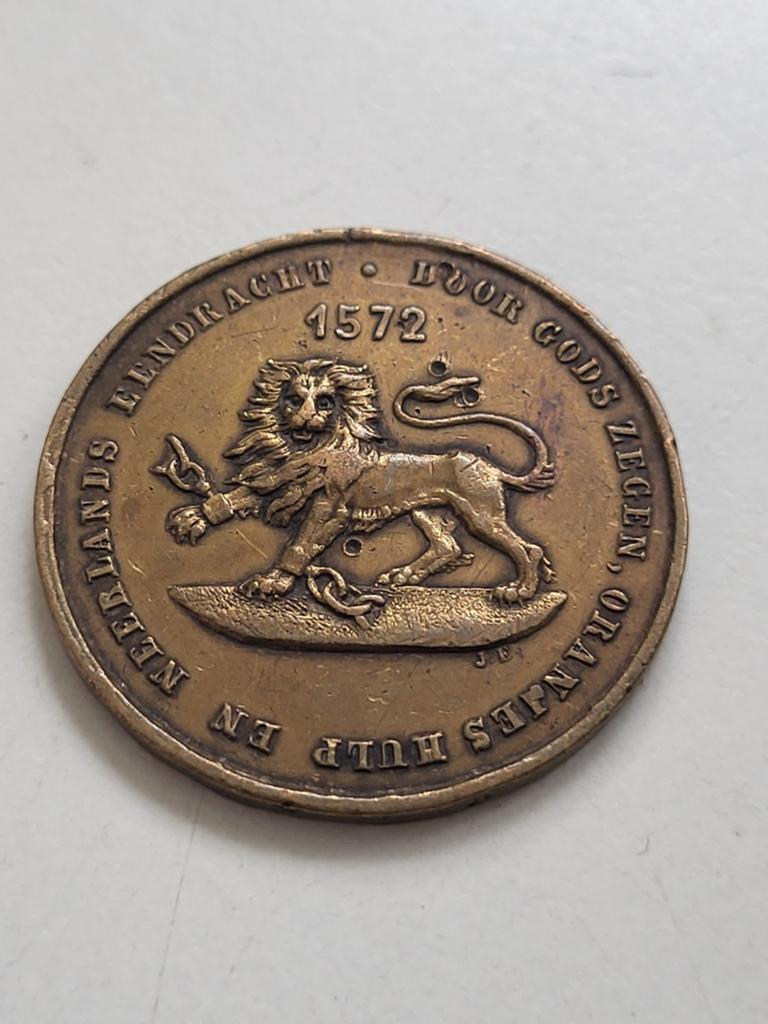 Penning 300 jaar Vrijheid en Orde 1572-1872, Ophalen of Verzenden