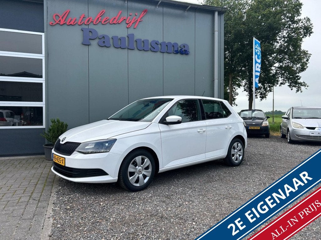 Skoda Fabia 1.0 Sprint Airco/Cruise/Usb/Isofix (bj 2016), Auto's, Stof, Wit, Origineel Nederlands, Bedrijf