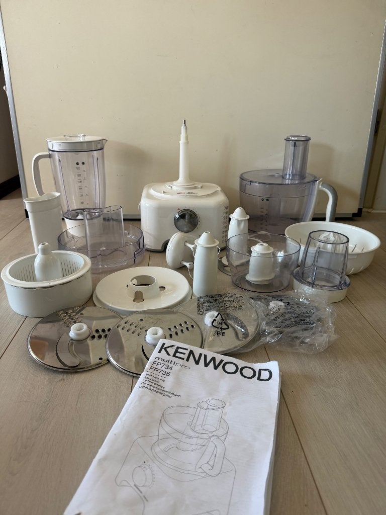 Kenwood MultiPro EP734 Foodprocessor, Witgoed en Apparatuur, Keukenmixers, 1 tot 2 liter, Ophalen, Zo goed als nieuw, 3 snelheden of meer