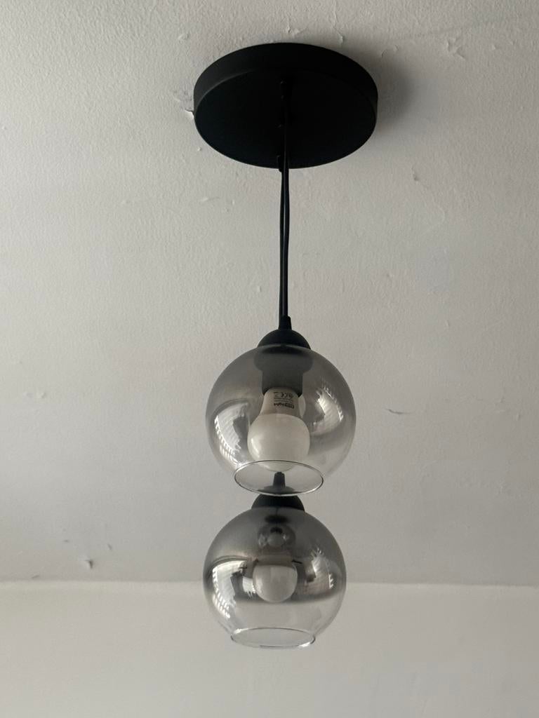Zwarte hanglamp, Ophalen of Verzenden, Zo goed als nieuw, Minder dan 50 cm
