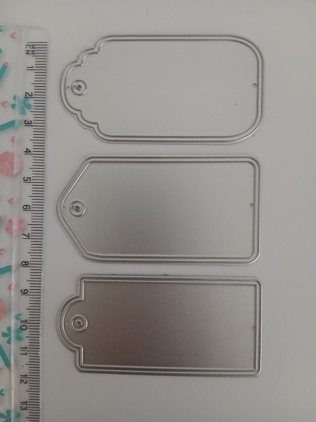 Snijmal gifttags/labels, Hobby en Vrije tijd, Kaarten | Zelf maken, Ophalen of Verzenden, Gebruikt, Overige thema's, Pons of Mal