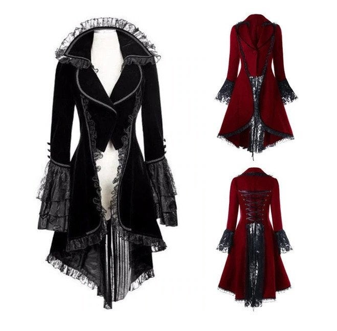Victoriaanse kanten dames jas (gothic kostuum renaissance), Verzenden, Nieuw