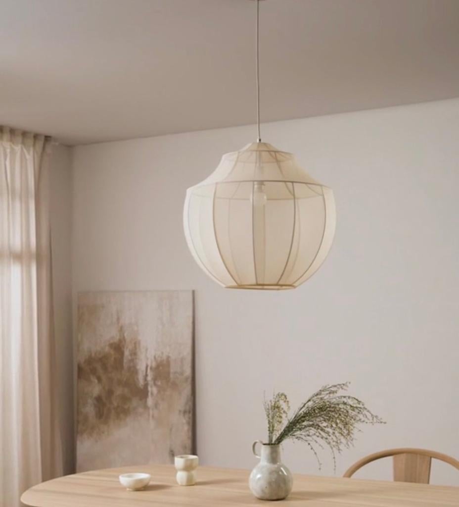 Westwing Beau  beige 52 cm diameter, Huis en Inrichting, Lampen | Hanglampen, Ophalen of Verzenden, Nieuw, 50 tot 75 cm