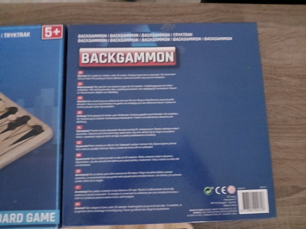 Backgammon, Hobby en Vrije tijd, Gezelschapsspellen | Bordspellen, Een of twee spelers, Ophalen of Verzenden, Nieuw
