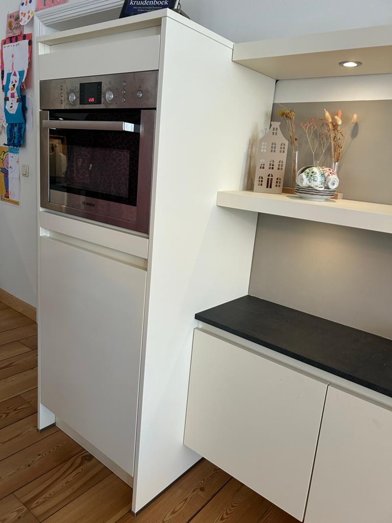 Moderne keuken met soft-close lades en deurtjes, Huis en Inrichting, Ophalen, Wit, 150 tot 200 cm, Zo goed als nieuw