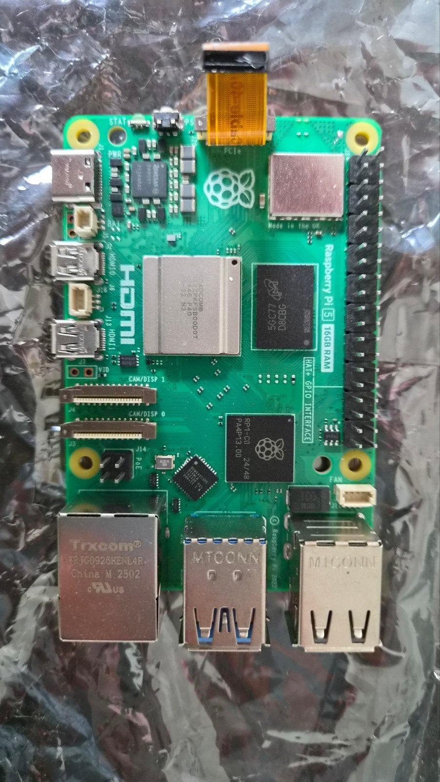 Raspberry Pi 5, 16GB met PoE HAT en 512GB SSD, Ophalen of Verzenden, Zo goed als nieuw
