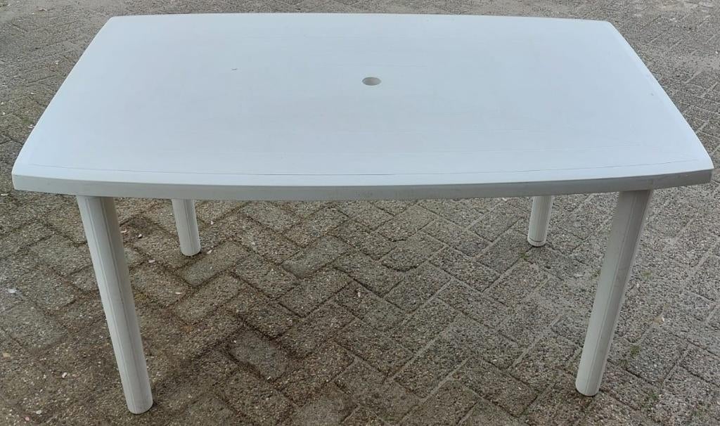 Hartman tuintafel 133x81x68 cm, Tuin en Terras, Ophalen, Gebruikt, Rechthoekig, Kunststof