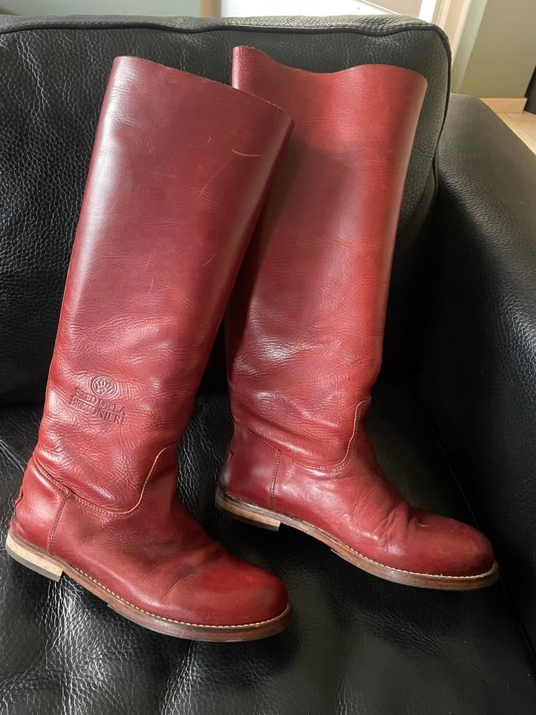 Lange lederen Shabbies (mt 39), Ophalen of Verzenden, Zo goed als nieuw, Bruin, Hoge laarzen