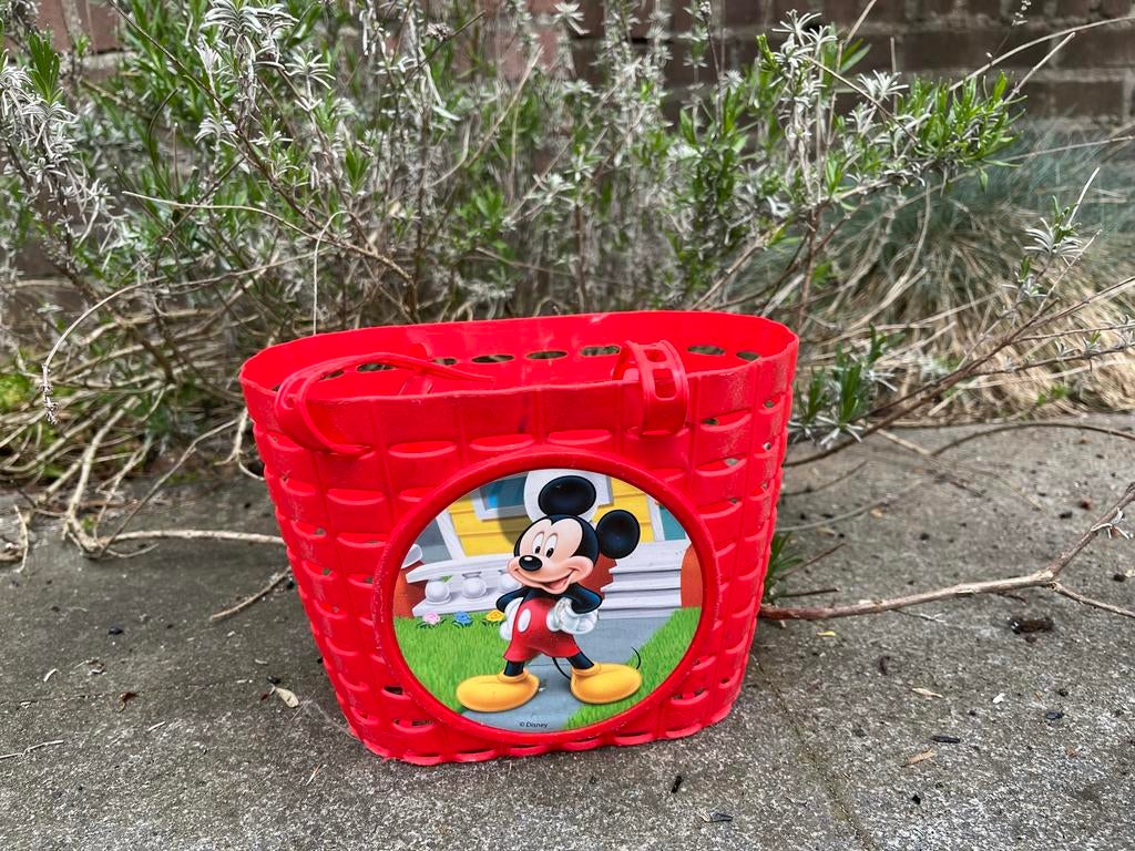 Mickey Mouse Fietsmandje - Rood, Ophalen, Gebruikt, Jongen of Meisje