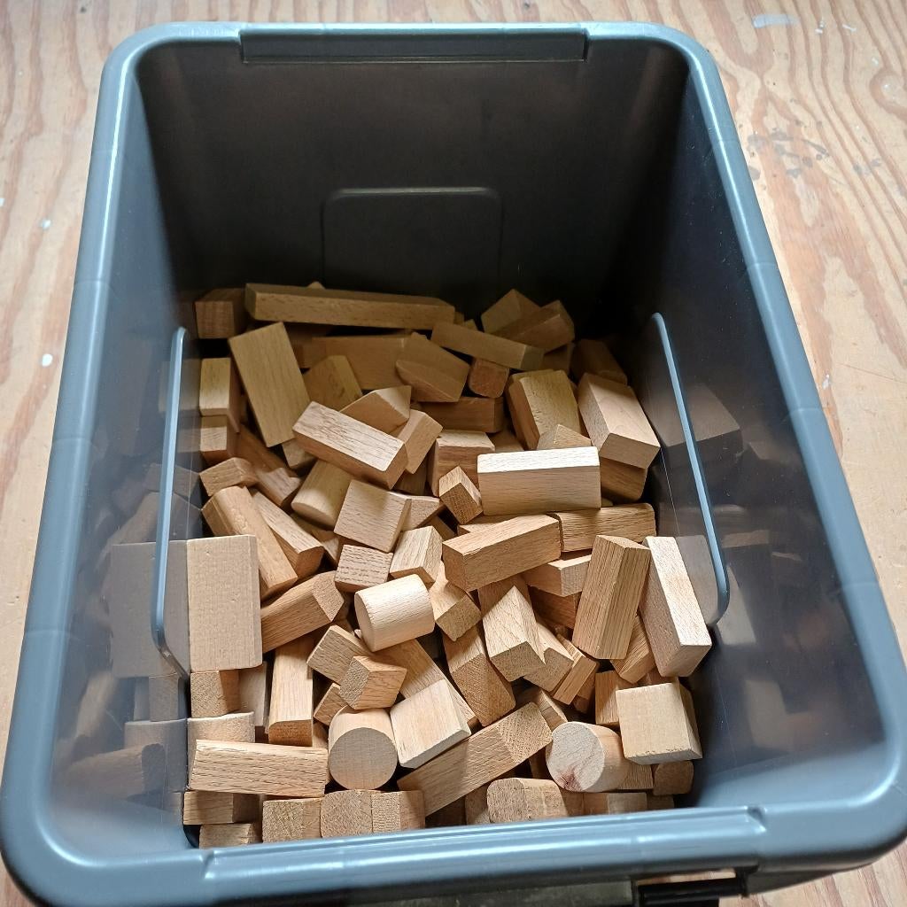 Houten bouwsteentjes, Ophalen of Verzenden, Zo goed als nieuw, Overige merken