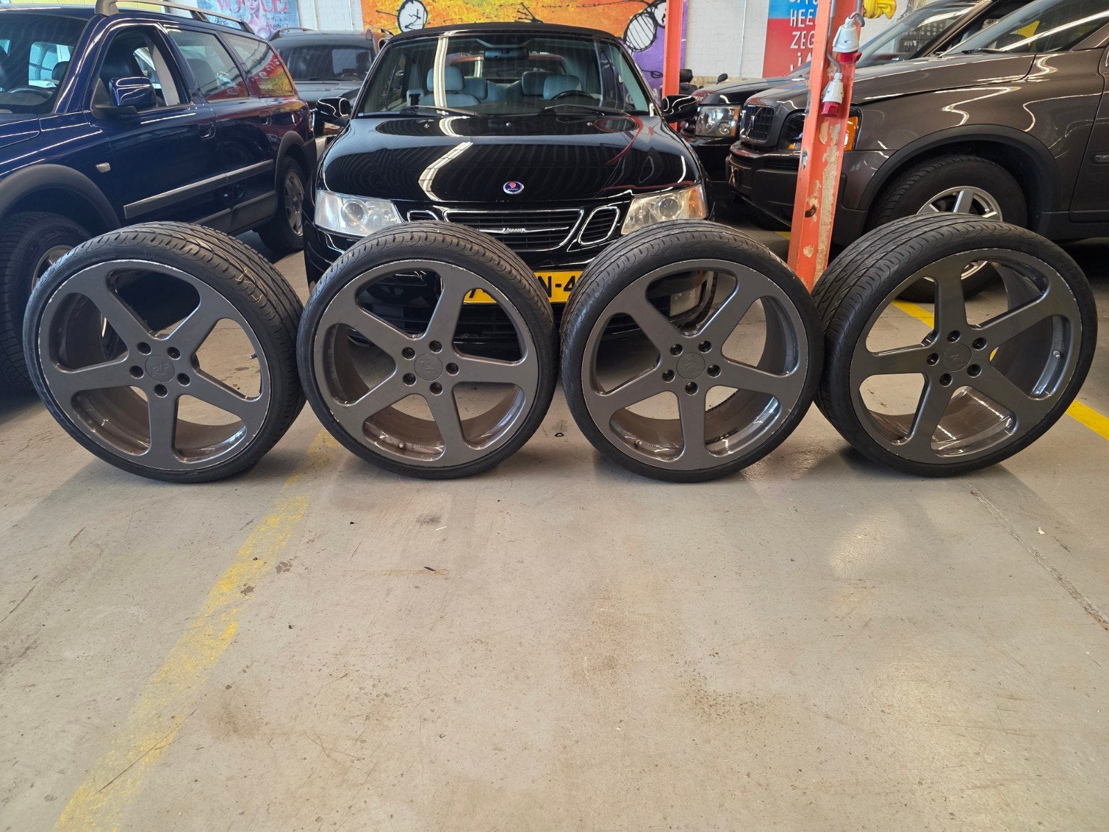 RUF originele velgen Porsche Panamera 970 - 22 inch, Ophalen, Gebruikt, 265 mm, Banden en Velgen