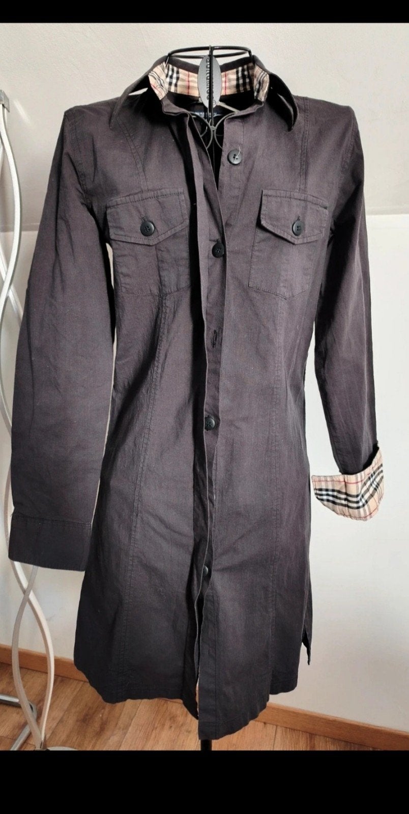 Burberry jurk, Ophalen of Verzenden, Zo goed als nieuw, Maat 38/40 (M), Zwart
