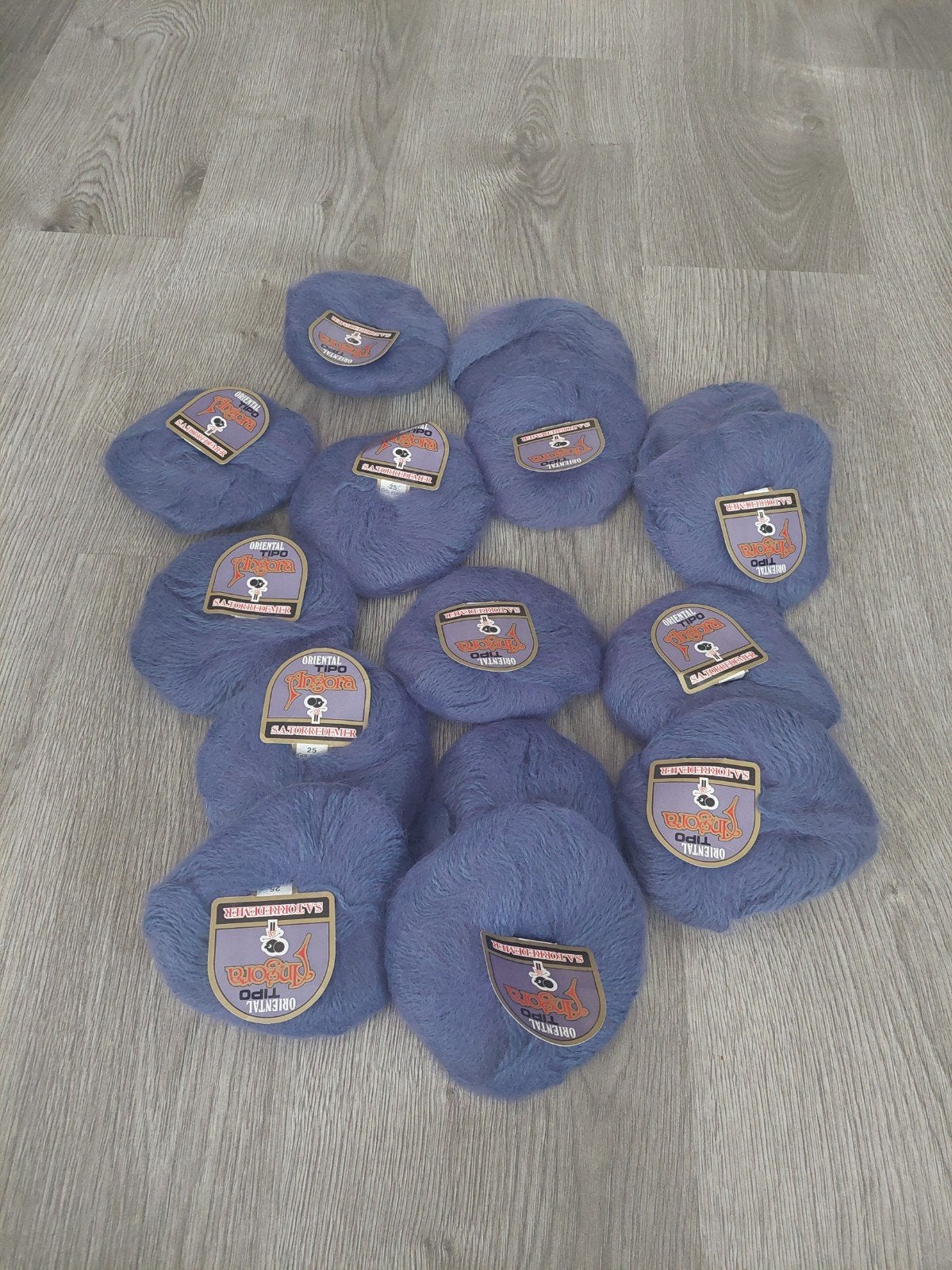 12 bollen ANGORA WOL lila/paars, Hobby en Vrije tijd, Verzenden, Nieuw, Breien of Haken, Wol of Garen