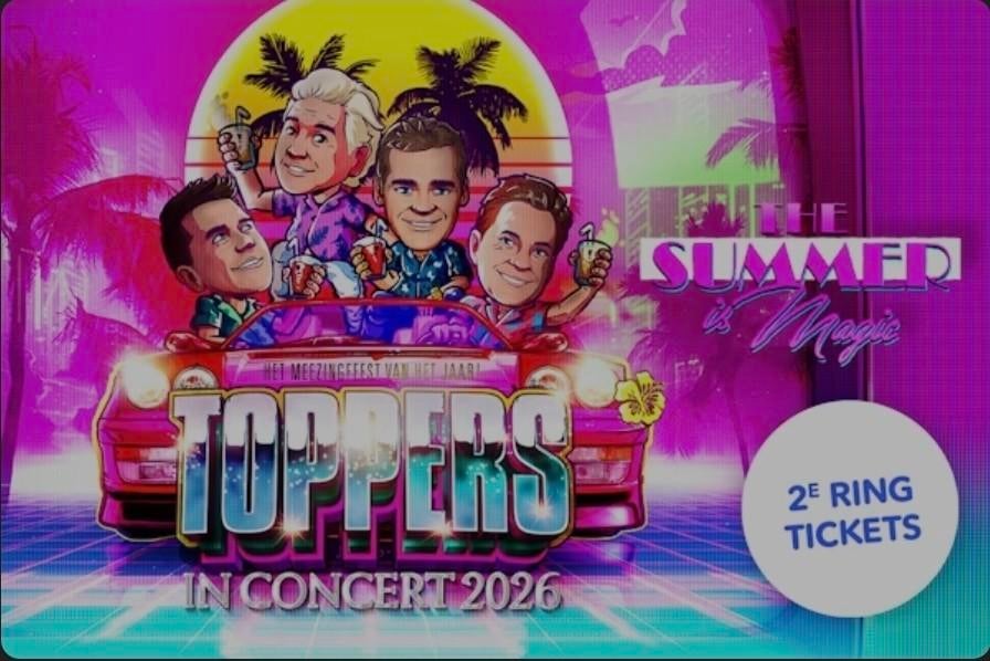 3 kaarten toppers in concert zaterdag 20 juni., Tickets en Kaartjes, Drie personen of meer