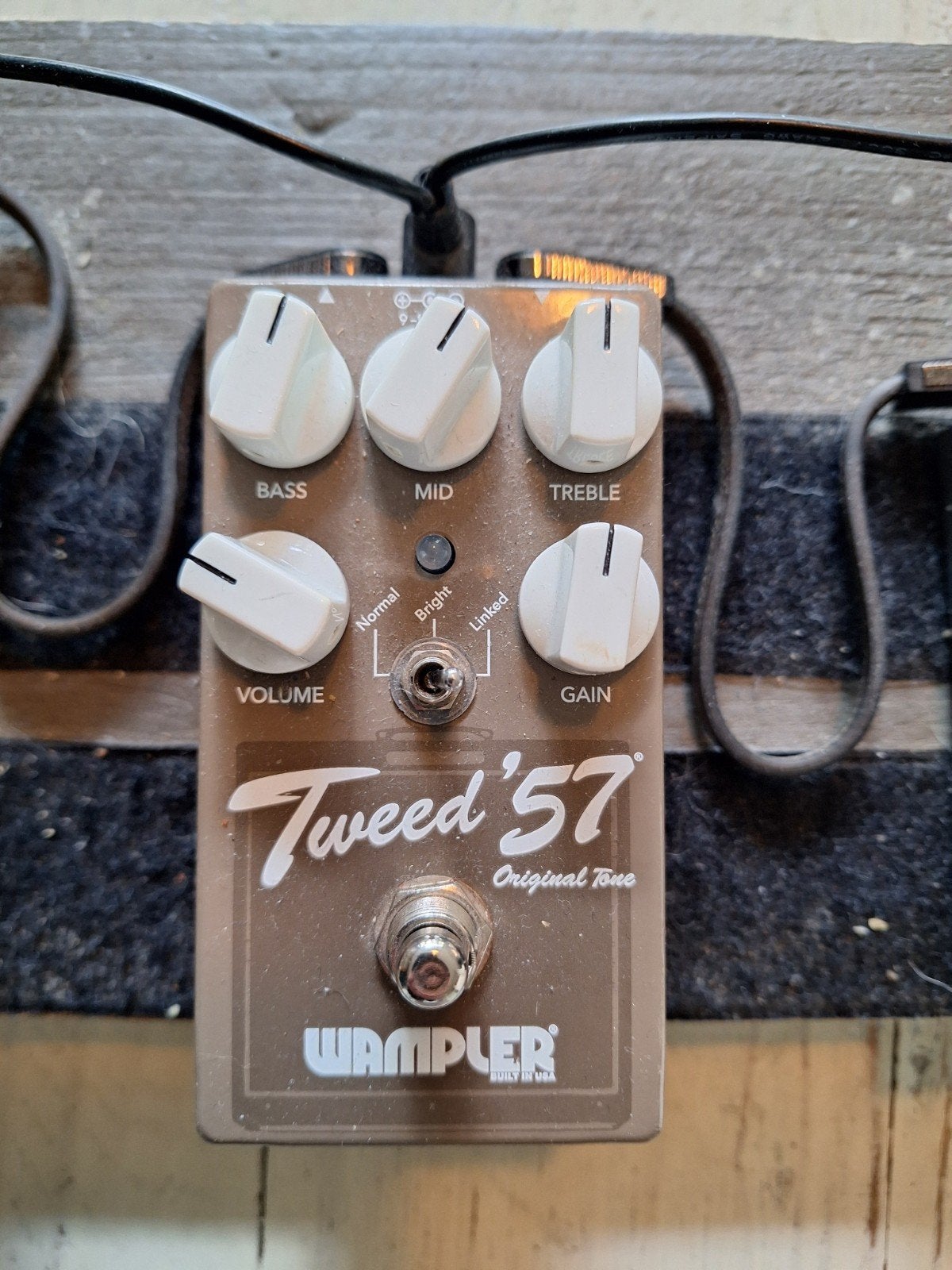 Wampler Tweed 57 overdrive pedal, Ophalen of Verzenden, Gebruikt, Distortion, Overdrive of Fuzz