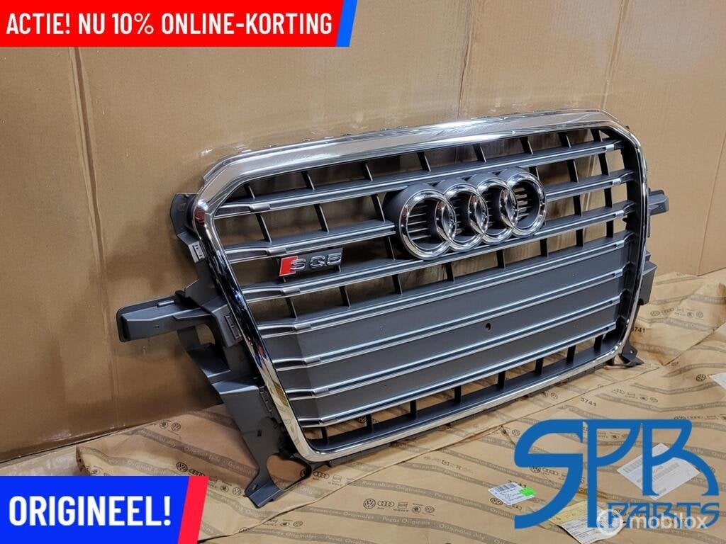 AUDI Q5 8R SQ5 FACELIFT GRILLE ORIGINEEL NIEUW GRILL EMBLEEM, Auto-onderdelen, Gebruikt, AUDI, Audi, Ophalen of Verzenden