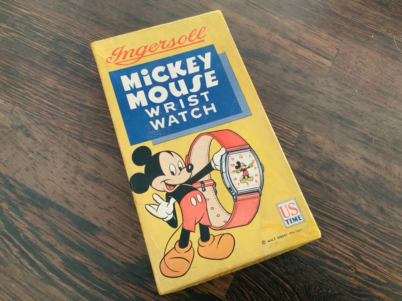 Ingersoll Mickey Mouse Polshorloge in originele doos, Overige merken, Overige materialen, Met bandje, Polshorloge