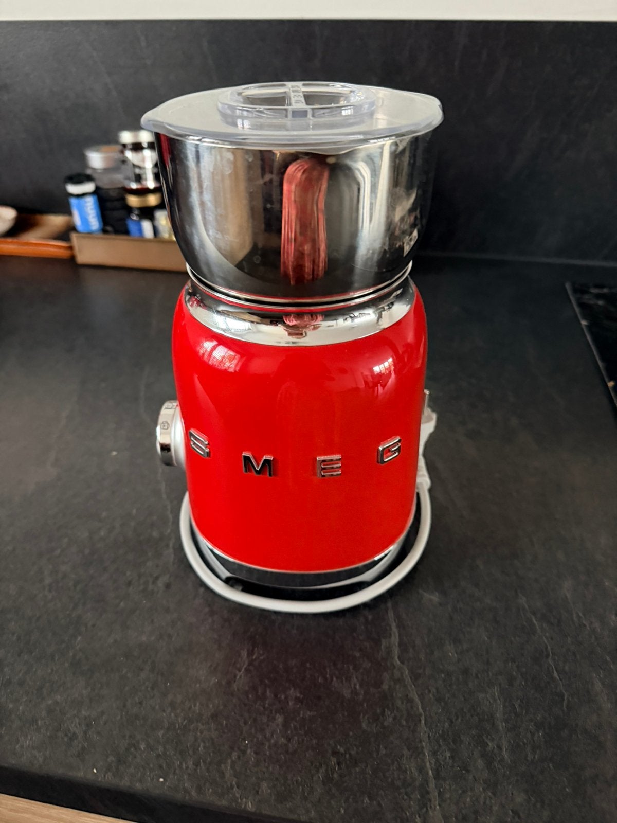 Mooie zgan melkopschuimer SMEG, Ophalen of Verzenden, Zo goed als nieuw