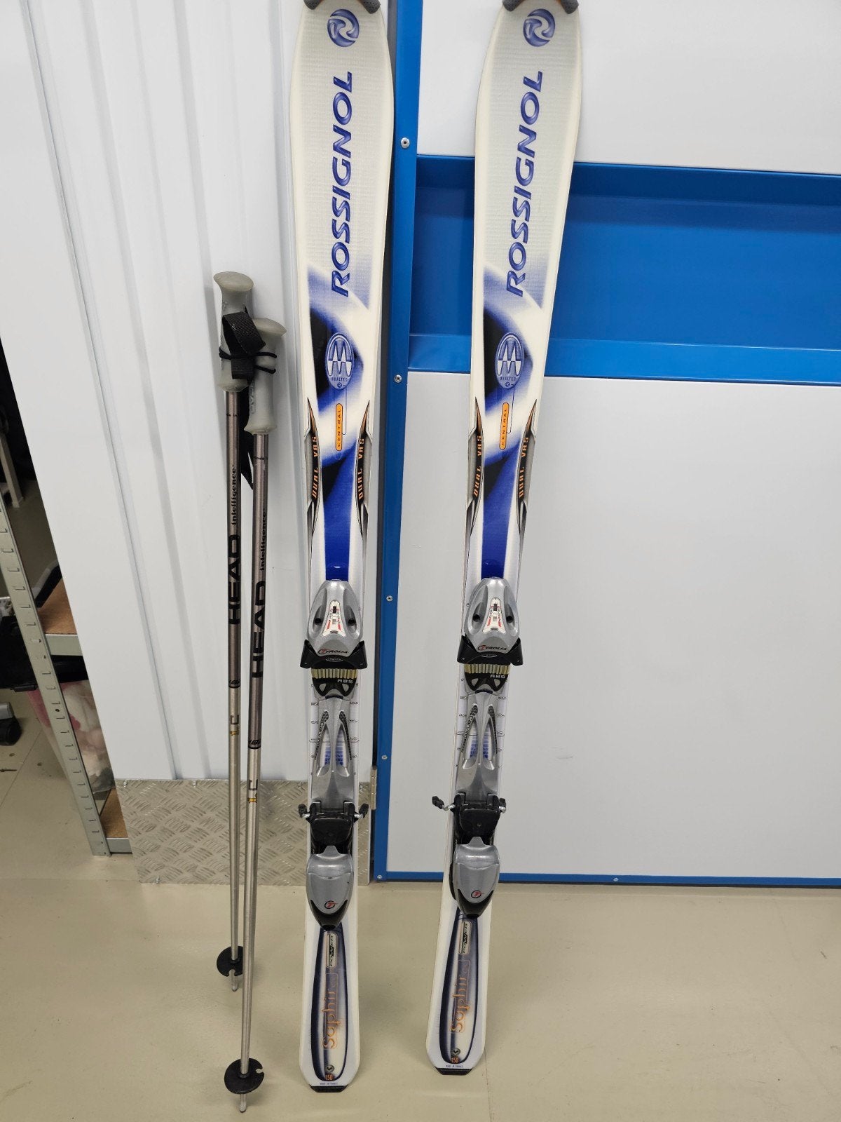 Rossignol ski's 150 cm met Head skistokken, Ophalen of Verzenden