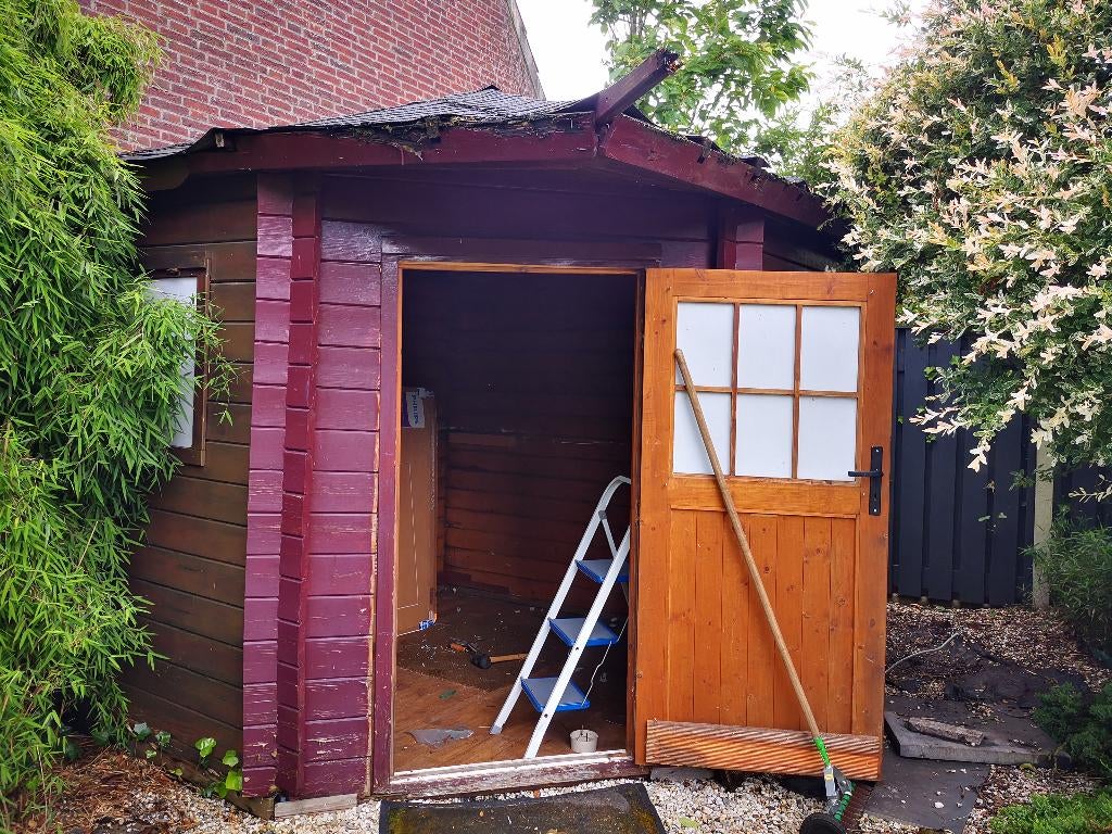 tuinhuis tuinschuur 2 ramen en afsluitbare deur GRATIS lamp, Tuin en Terras, Tuinhuizen, Ophalen, Tuinhuis, 250 tot 500 cm, 2 ramen