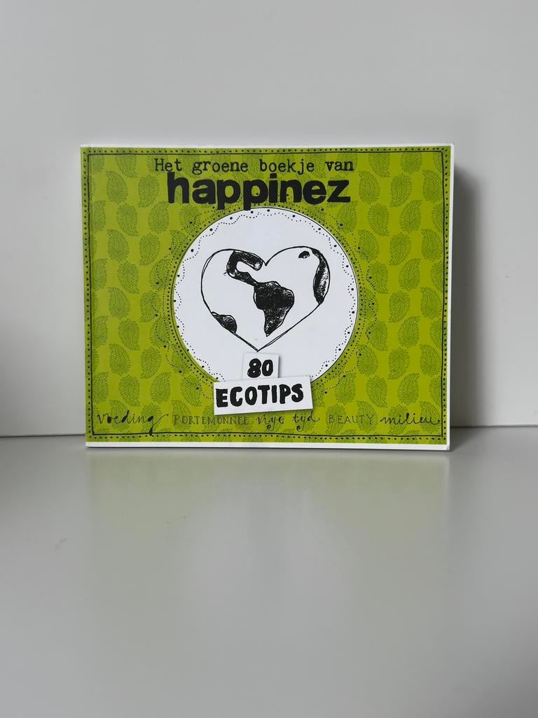 Het groene boekje van Happinez 80 eco tips, Ophalen of Verzenden, Nieuw
