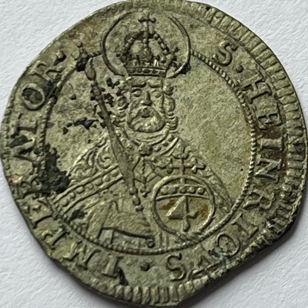 Bisdom Bamburg zilveren batzen 1698 GFN, Ophalen of Verzenden, Duitsland, Losse munt, Zilver