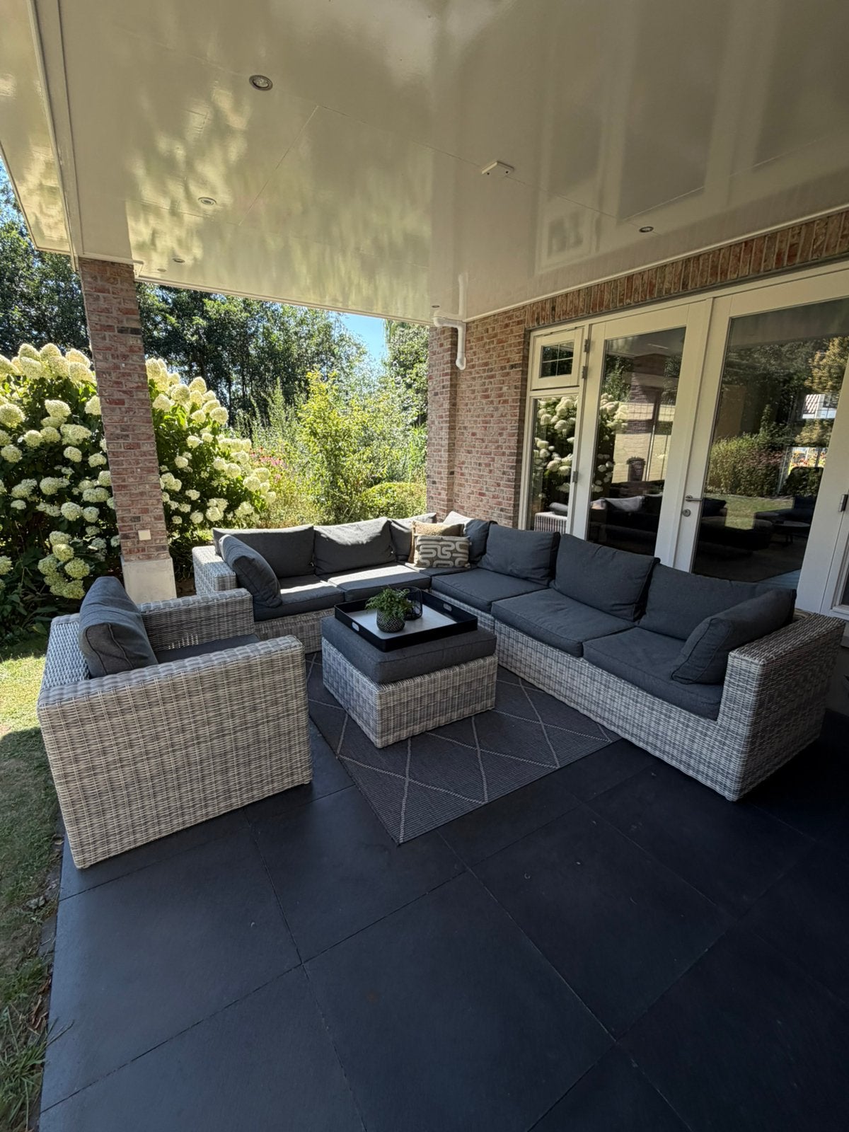 Loungeset Garden Impressions XL, Ophalen, Zo goed als nieuw, Wicker, Hocker