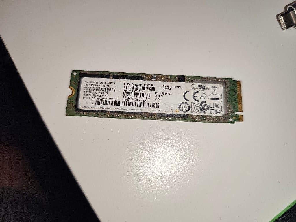 NVMe m2 SAMSUNG 512GB PWM981a, Ophalen, Intern, SSD, Zo goed als nieuw