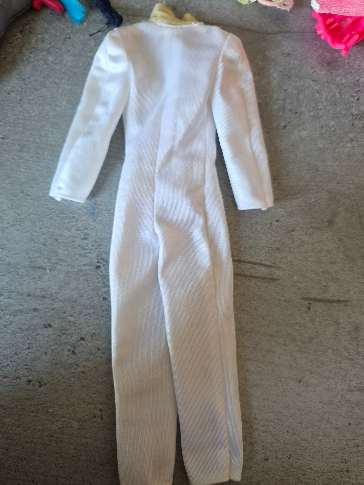 Barbie badpak / jumpsuit wit, Ophalen of Verzenden, Gebruikt
