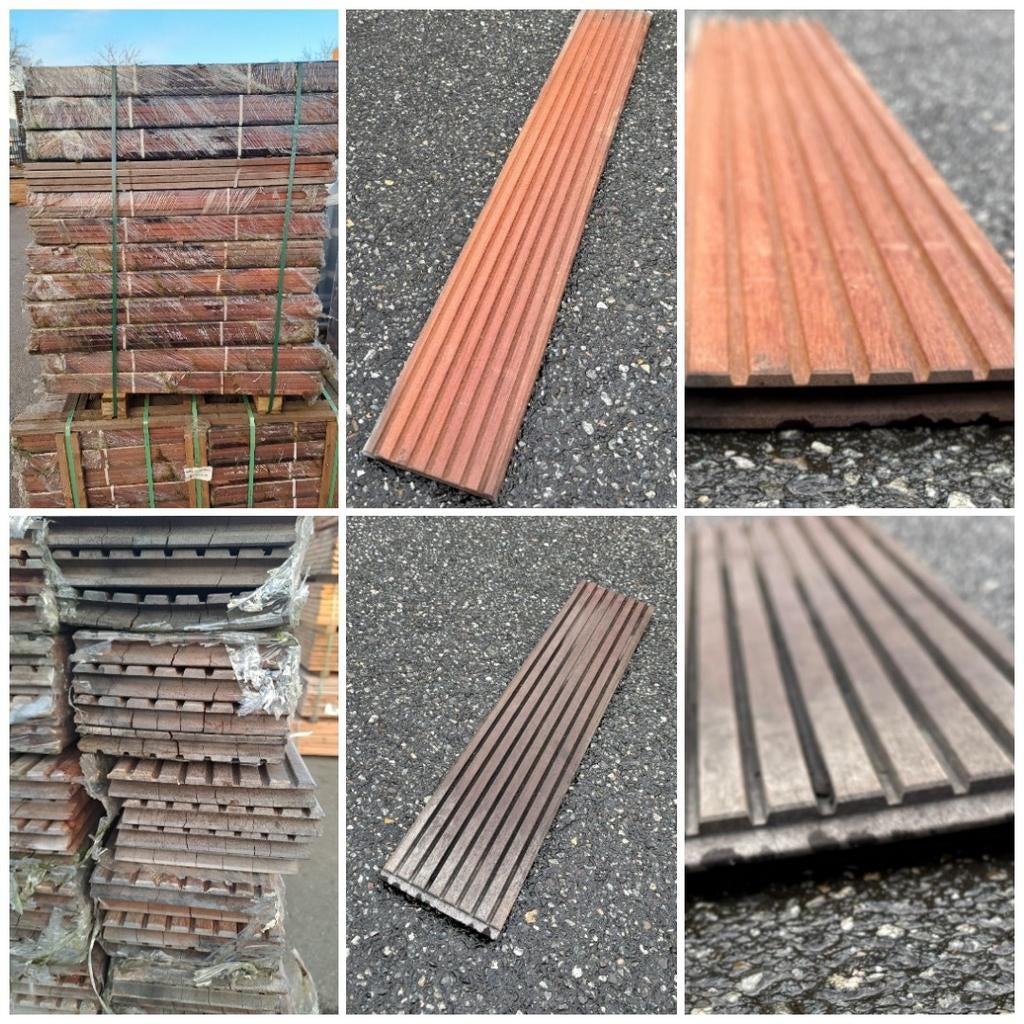 Hardhouten vlonderplanken, Ophalen, Nieuw, Hout