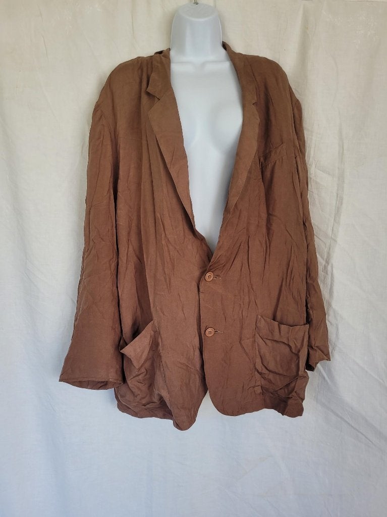 Gaaf zijden colbert mt L merk Men Go Silk, Maat 52/54 (L), Carnaval, ., Ophalen of Verzenden