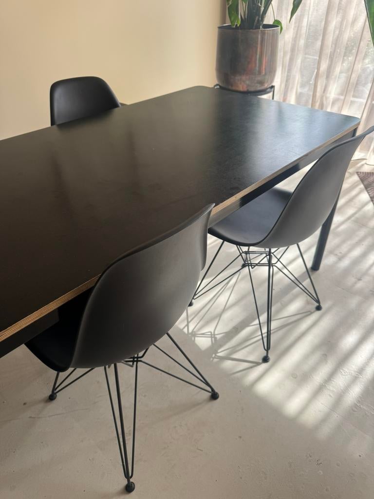 4 x orginele Vitra EAMES DSR stoelen zwart, Ophalen of Verzenden