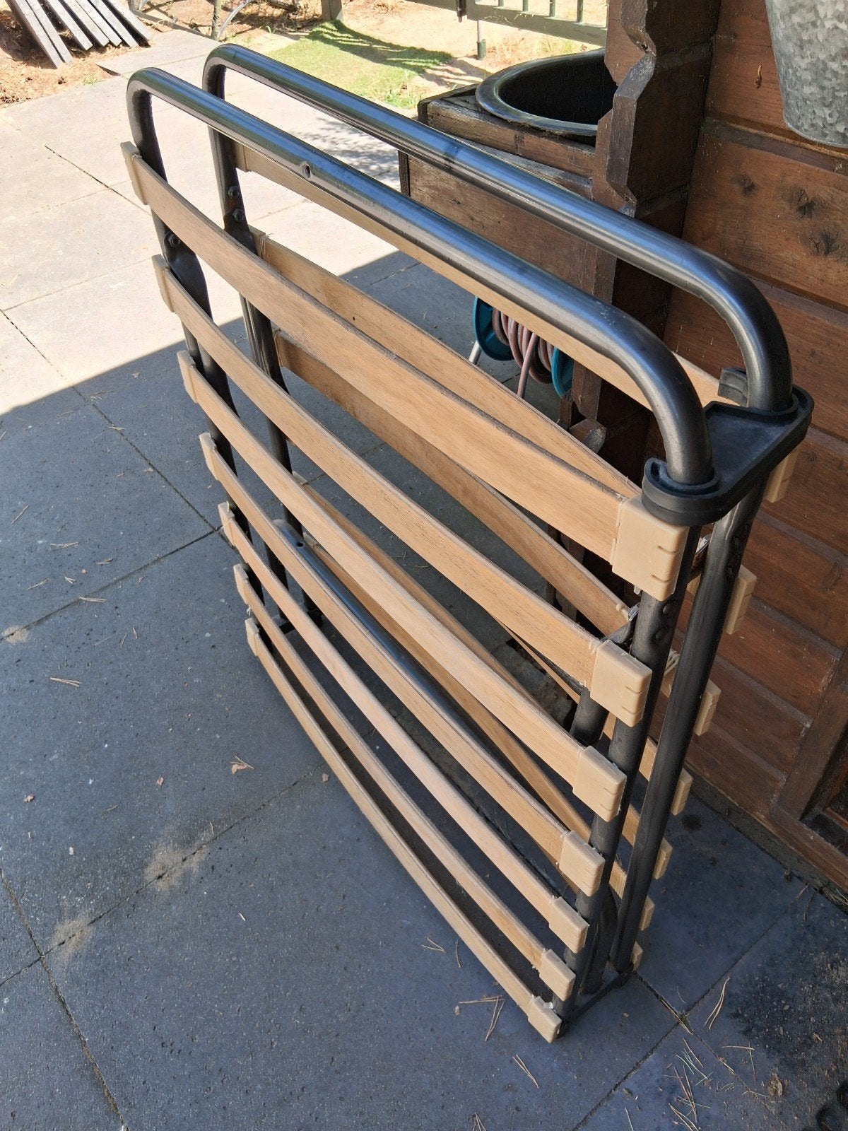 opklapbed, Ophalen, Zo goed als nieuw, Eenpersoons, 90 cm