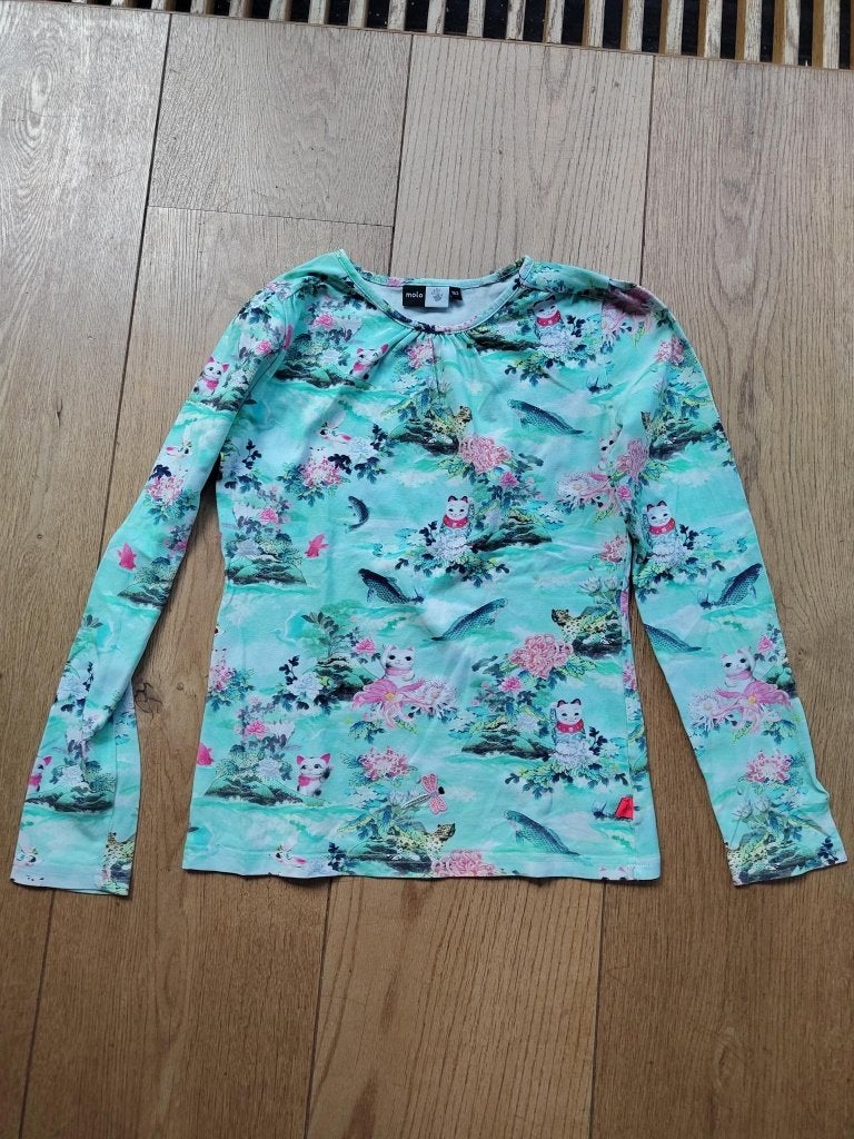Longsleeve shirt katjes van Molo maat 152, Gebruikt, Ophalen of Verzenden, Shirt of Longsleeve, Molo