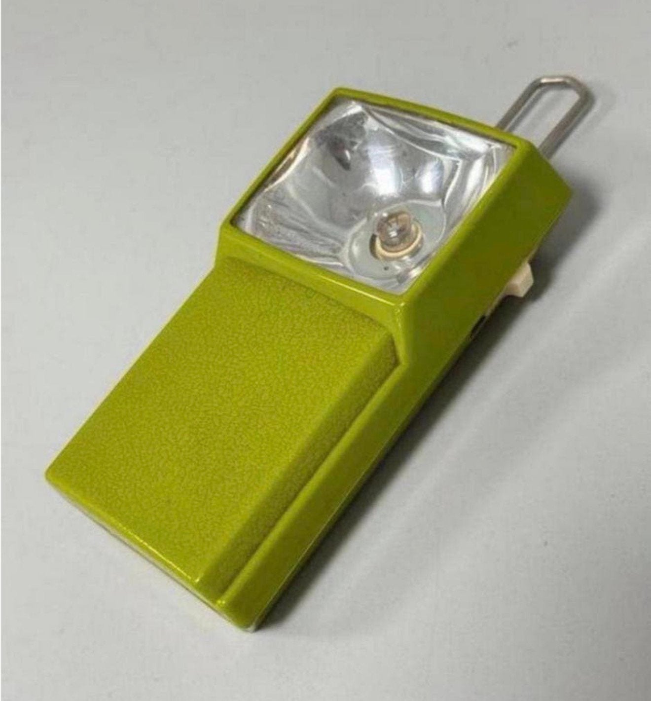 Vintage groen Retro groene Zaklamp signaal lamp frans armor, Ophalen of Verzenden