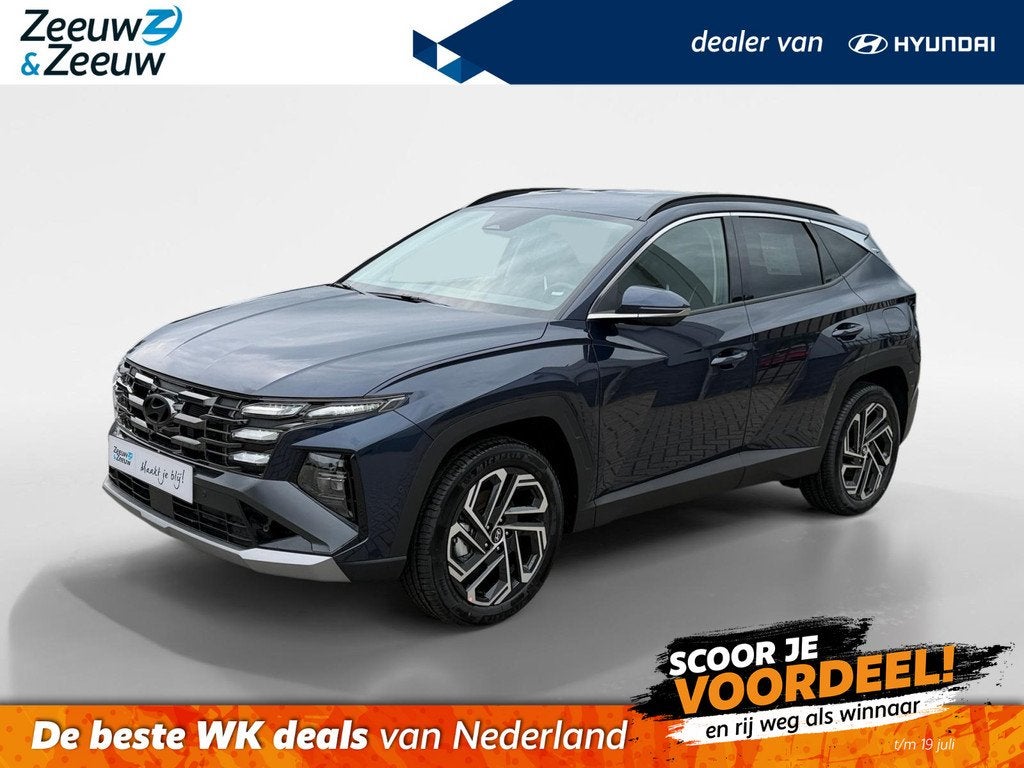 Hyundai Tucson 1.6 T-GDI HEV Premium | NU TOT €8.000,- KOR, Lichtsensor, 4 cilinders, Blauw, Bedrijf