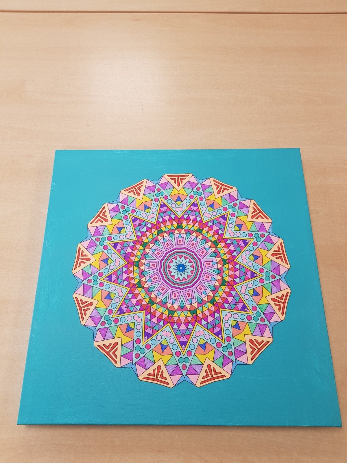Mandela schilderij, Ophalen, Papier/karton, Overige technieken, Figuren