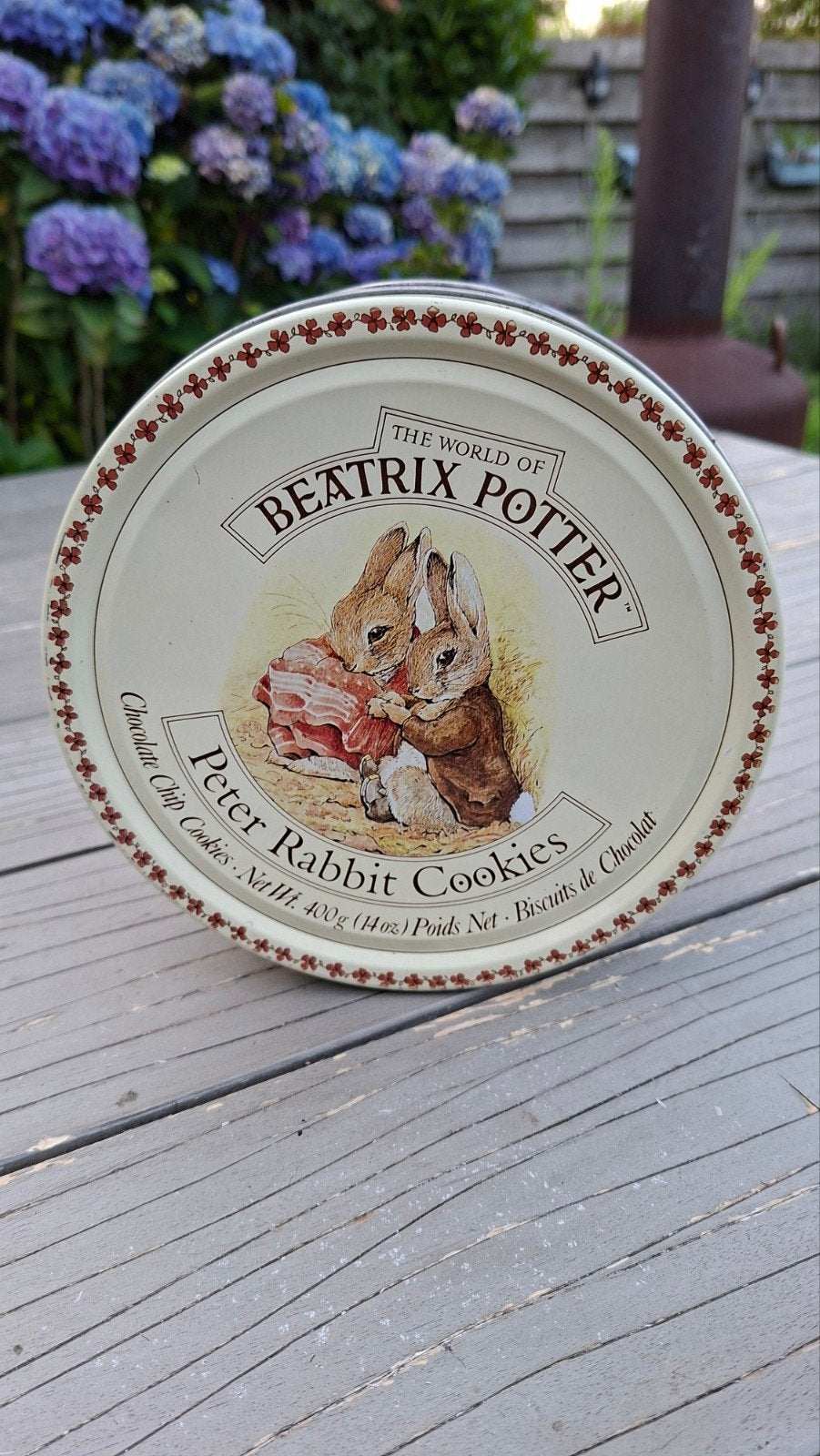 Vintage Beatrix Potter Koekblik - Peter Rabbit Cookies, Ophalen of Verzenden, Gebruikt, Koek(jes)