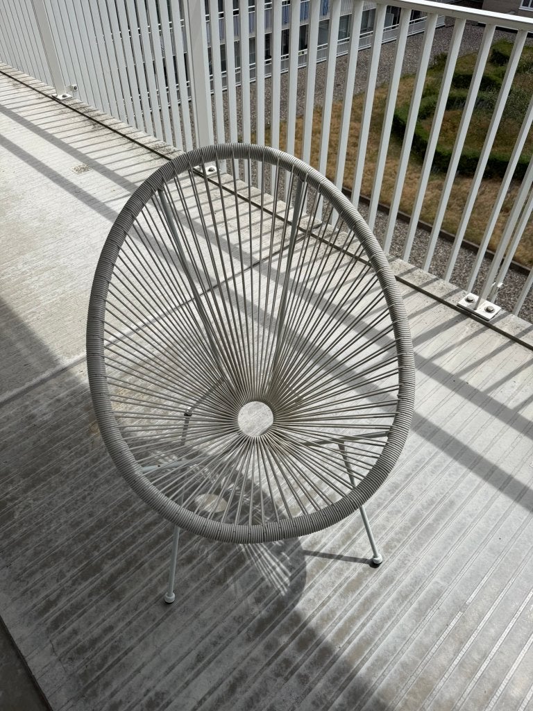 Loungestoel Beige, Ophalen, Gebruikt, Overige materialen
