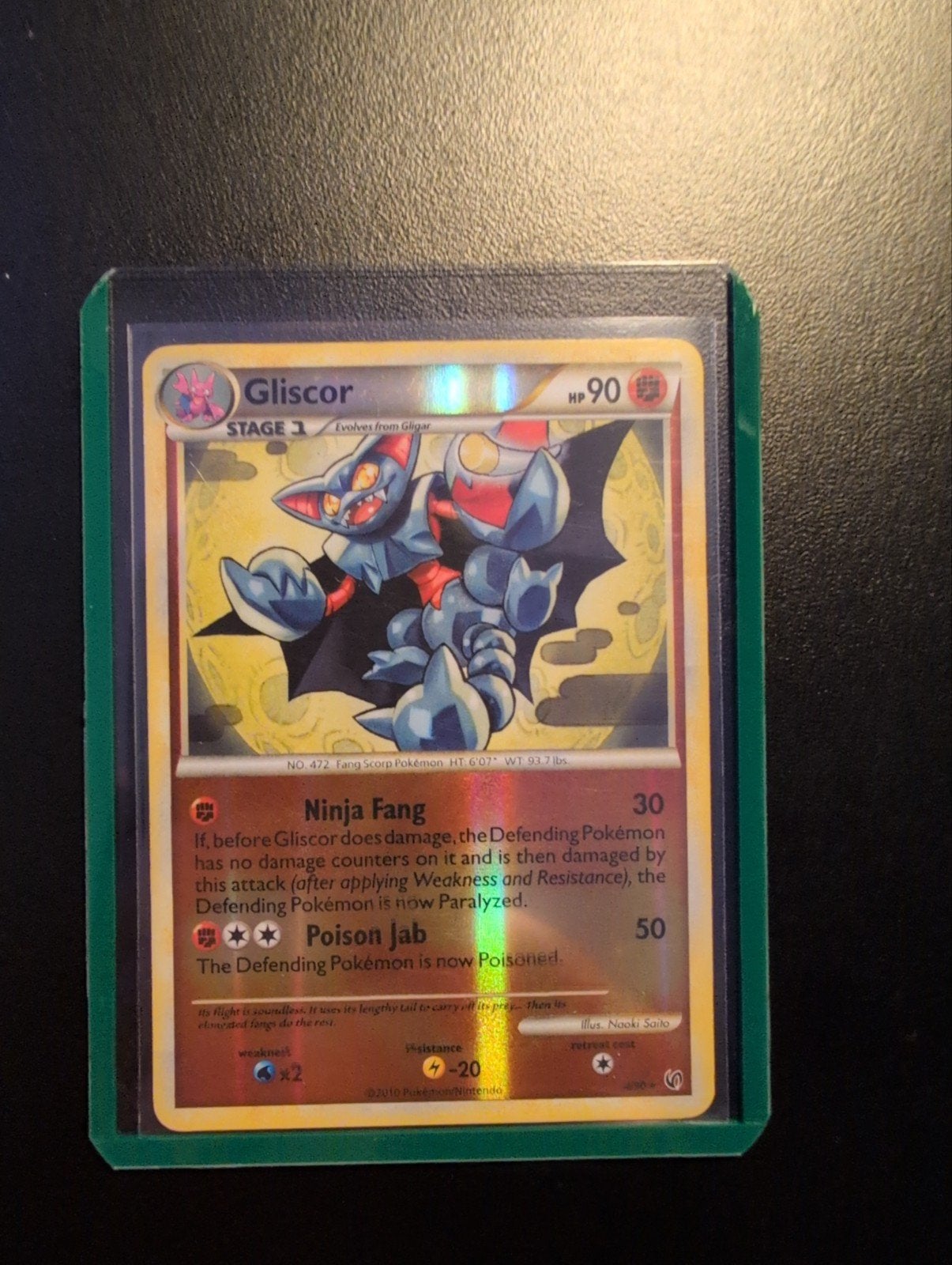 Gliscor Reverse Holo - Undaunted Pokémon Kaart, Ophalen of Verzenden, Zo goed als nieuw, Losse kaart, Foil