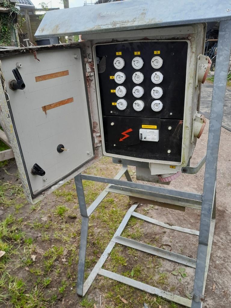 Bouwstroomkast stroomkast meterkast noodstroomkast zwerfkast, Doe-het-zelf en Verbouw, Elektra en Kabels, Ophalen of Verzenden