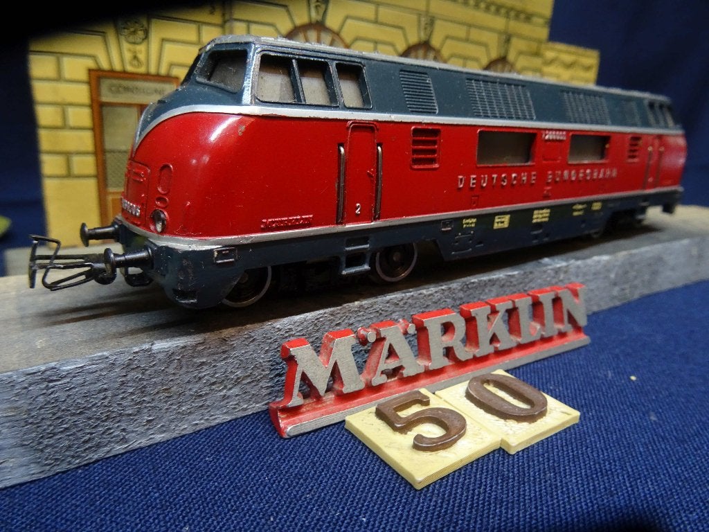 050=Marklin 3021-2 van de Duitse spoorwegen.610, Wisselstroom, Gebruikt, Locomotief, Ophalen of Verzenden
