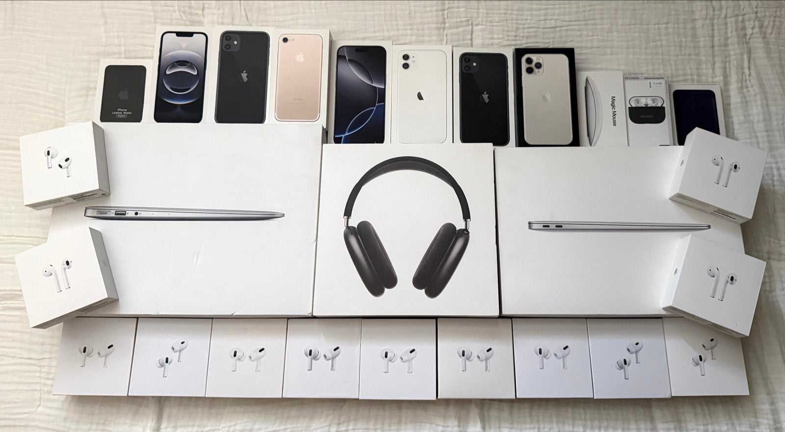 Diverse Apple Doosjes (LEEG): iPhone, MacBook, AirPods, etc., Computers en Software, Overige Computers en Software, Gebruikt, Ophalen of Verzenden