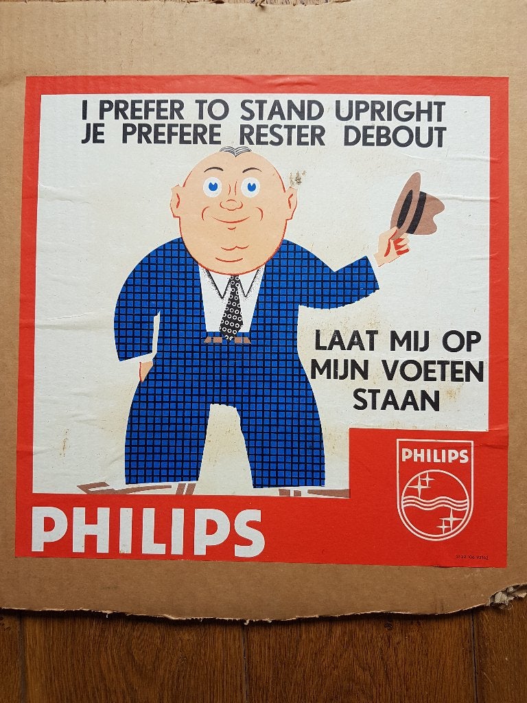 Oude Philips posters, Gebruikt, Vierkant, Ophalen of Verzenden, A1 t/m A3