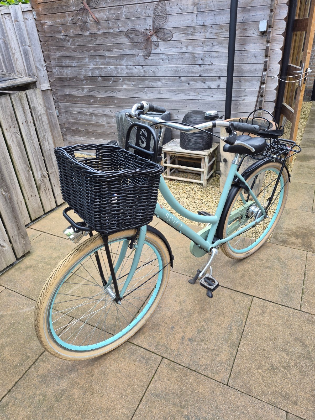 Spirit cargo blauw/zwart dames framemaat 53, 7 versnellingen, Ophalen, Gebruikt, 50 tot 53 cm, Trommelrem