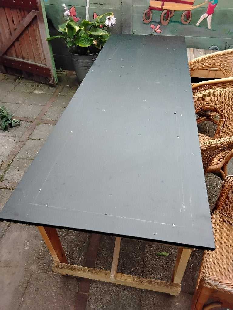 zwarte plaat 243 x 80 x 1,8 cm, Ophalen, Gebruikt, Minder dan 20 mm