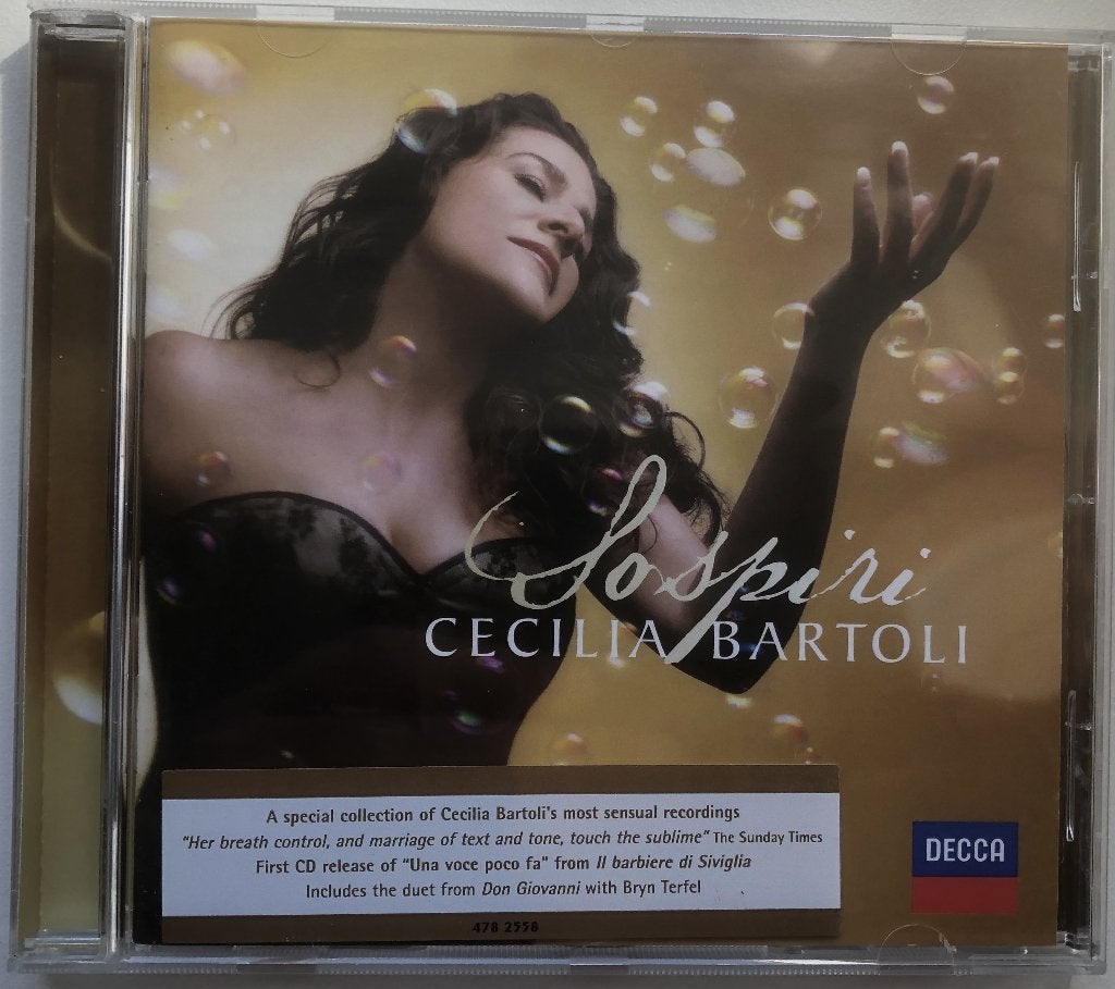 CECILIA BARTOLI - SOSPIRI - DECCA, Cd's en Dvd's, Cd's | Klassiek, Ophalen of Verzenden, Romantiek, Zo goed als nieuw